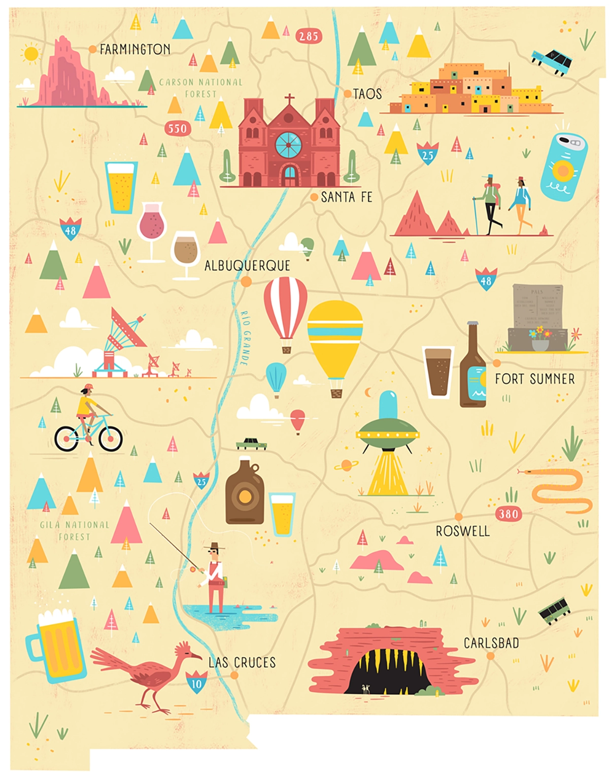 Travel New Mexico Craft Beer Map