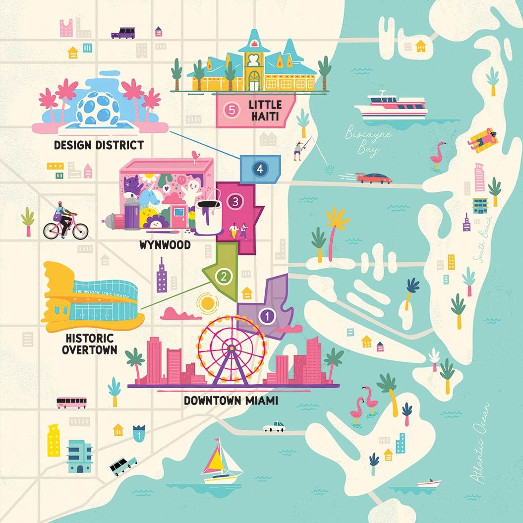 A map of Miami